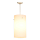 Suspension cylindrique en verre opalin, années 1970