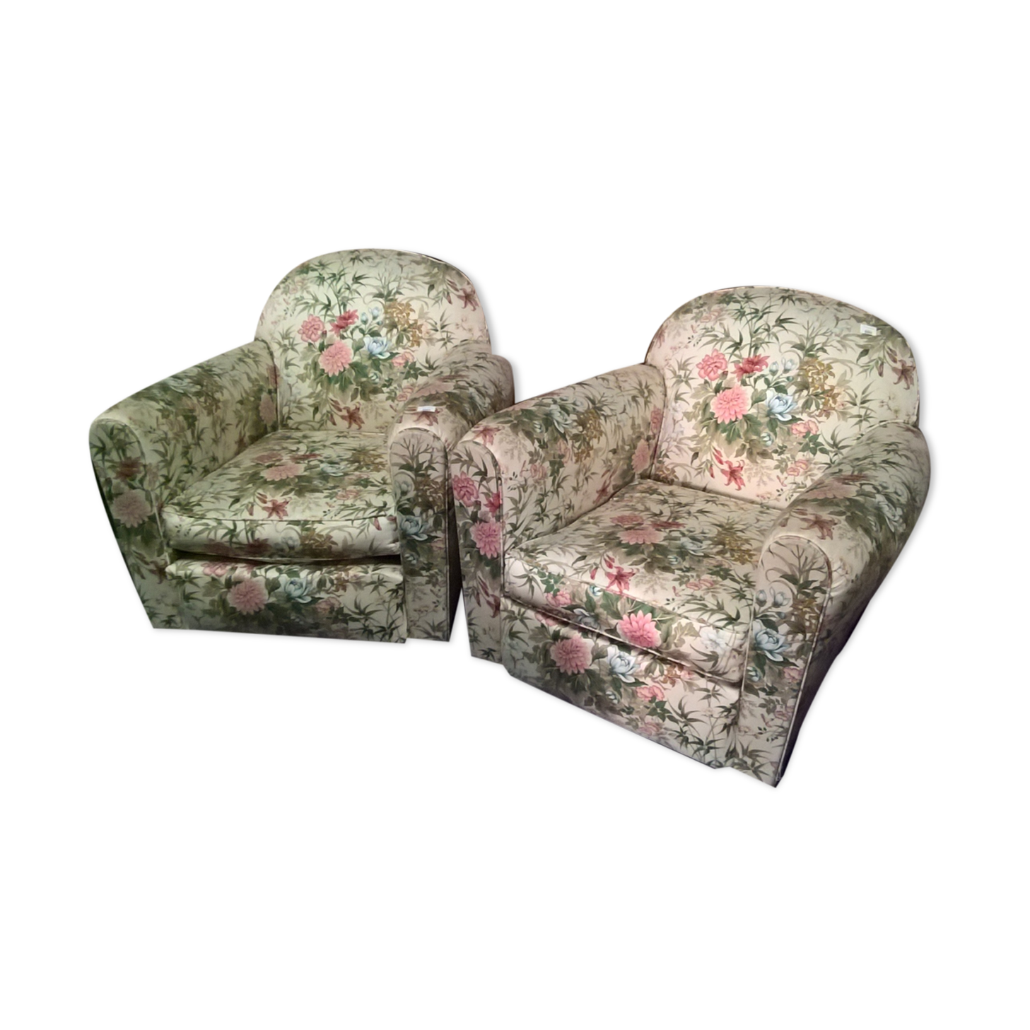 Pair of Club armchairs