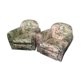 Paire de fauteuils Club