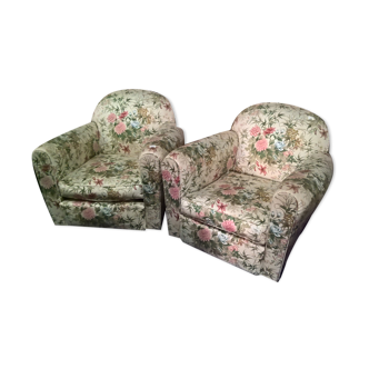 Pair of Club armchairs