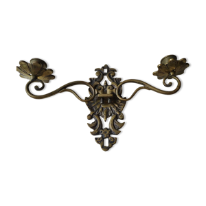 Bougeoirs à 2 branches en bronze