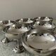 Set of 6 ice cream cups and spoons Letang Rémy 70s