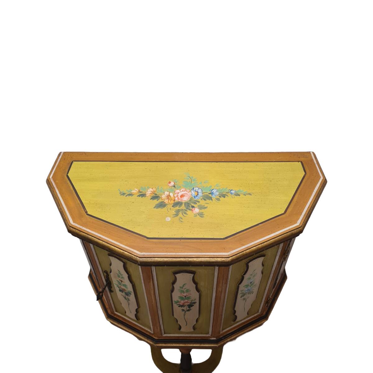 Vintage Italian Painted Cabinet, 1950s