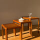 Lot table gigogne en bois vintage
