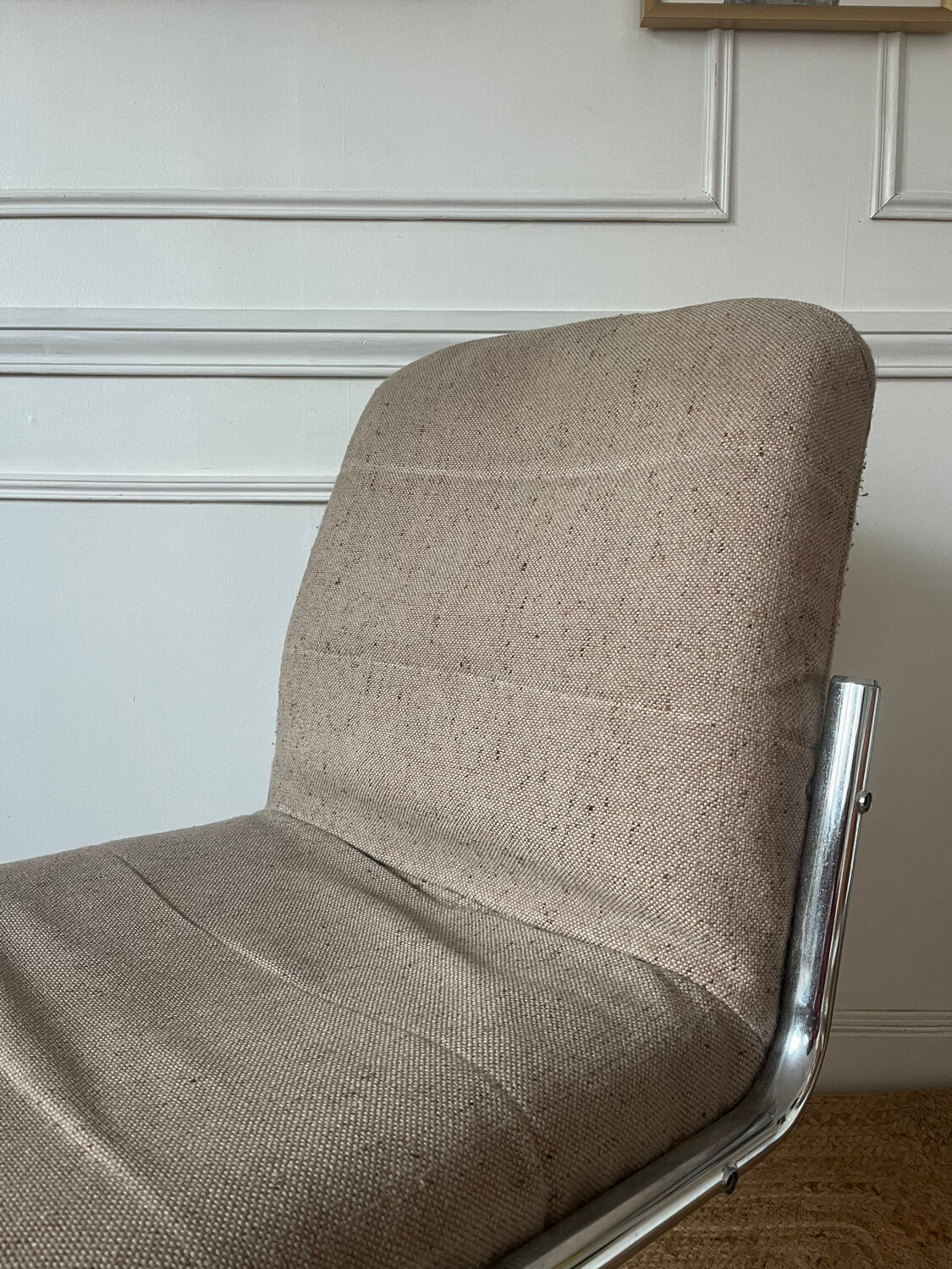 Vintage chrome armchair