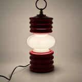 Space age lantern-shaped table lamp, Ceramiche Fiorentine Italy, 1970s