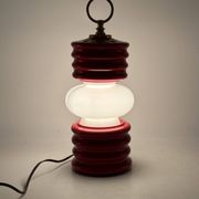 Lampe de table en forme de lanterne de l'ère spatiale, Ceramiche Fiorentine, Italie, années 1970