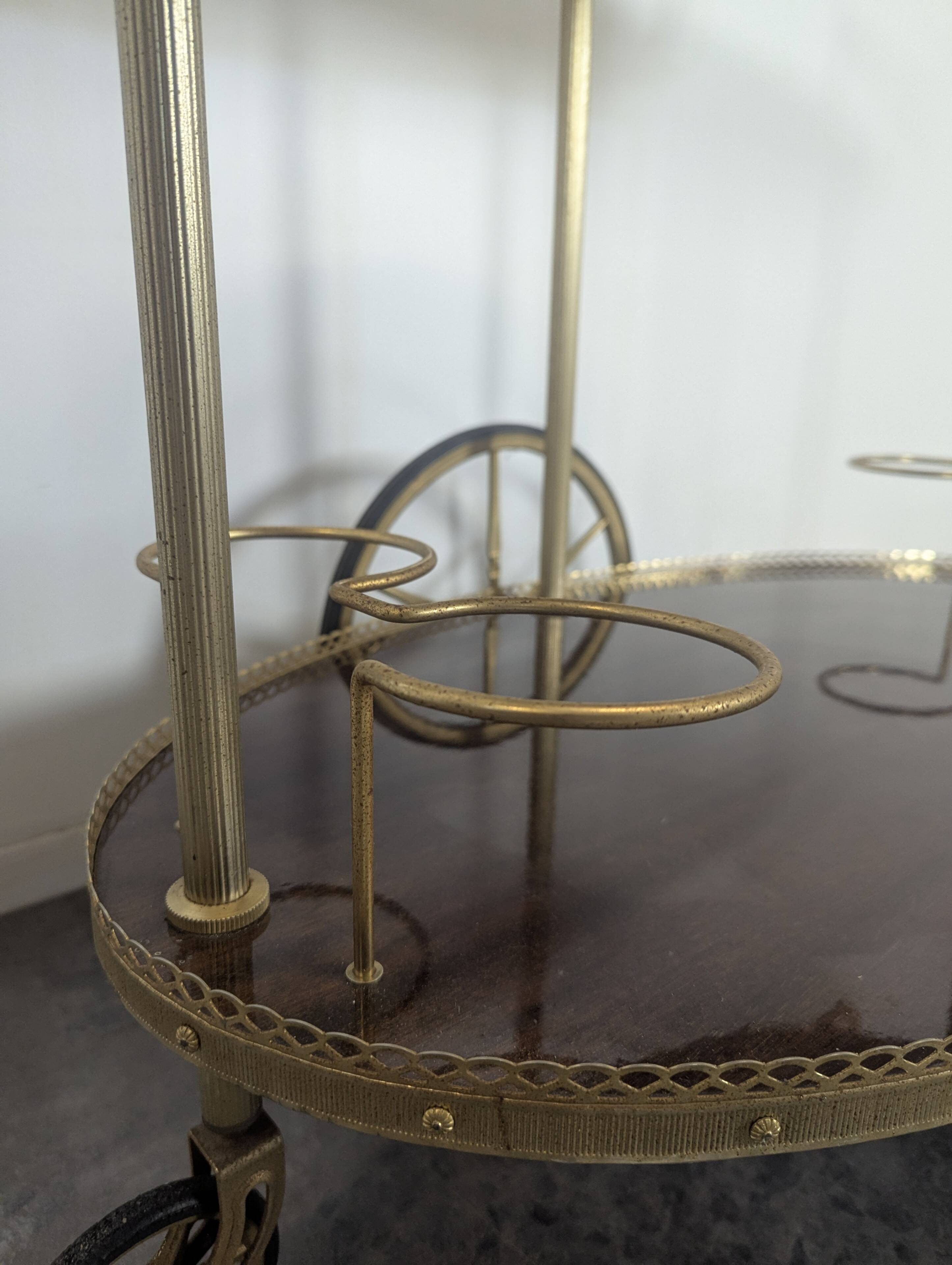 Vintage serving trolley or rolling table