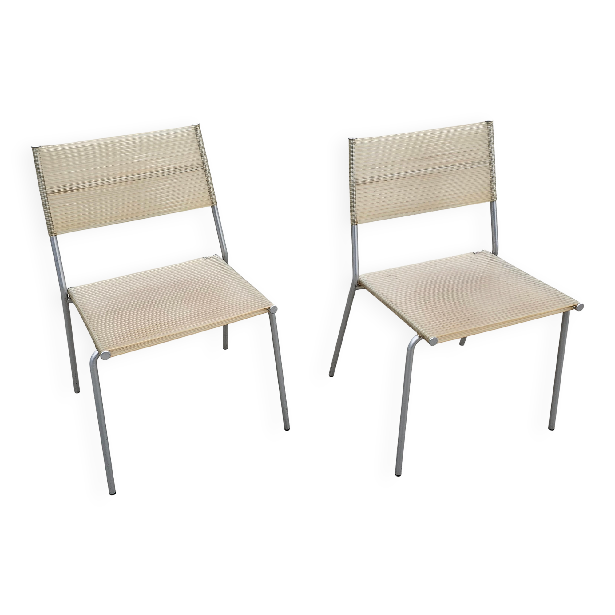 Set of 4 Miss B dining chairs by Tito Agnoli for Bonacina, 1990s.