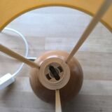 Walnut wood ball lamp