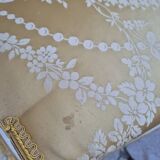 Louis XVI style cabriolet armchair with decorated medallion