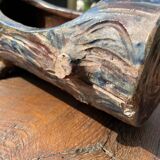 Lot of sandstone planter in the shape of logs