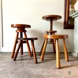 Wooden tripod stool