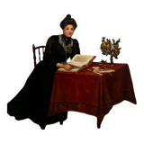 Interior scene, GP Masure, 1908