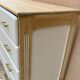 Commode style atelier rénovée blanche et bois