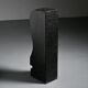Abstract sculpture in diabase by Robert Neuhauser, Switzerland, circa 1985.