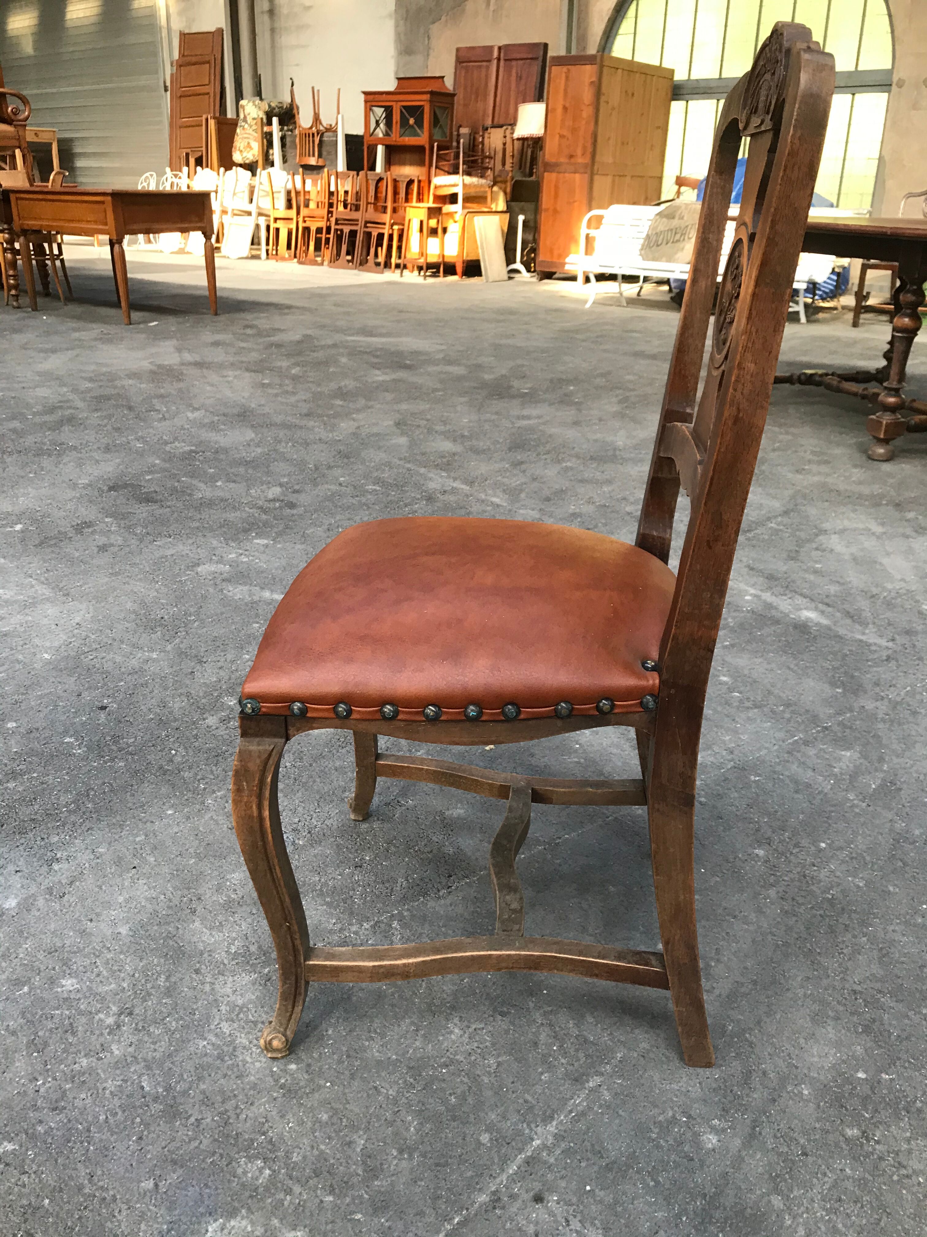 Suite of 6 Provençal criss-cross chairs