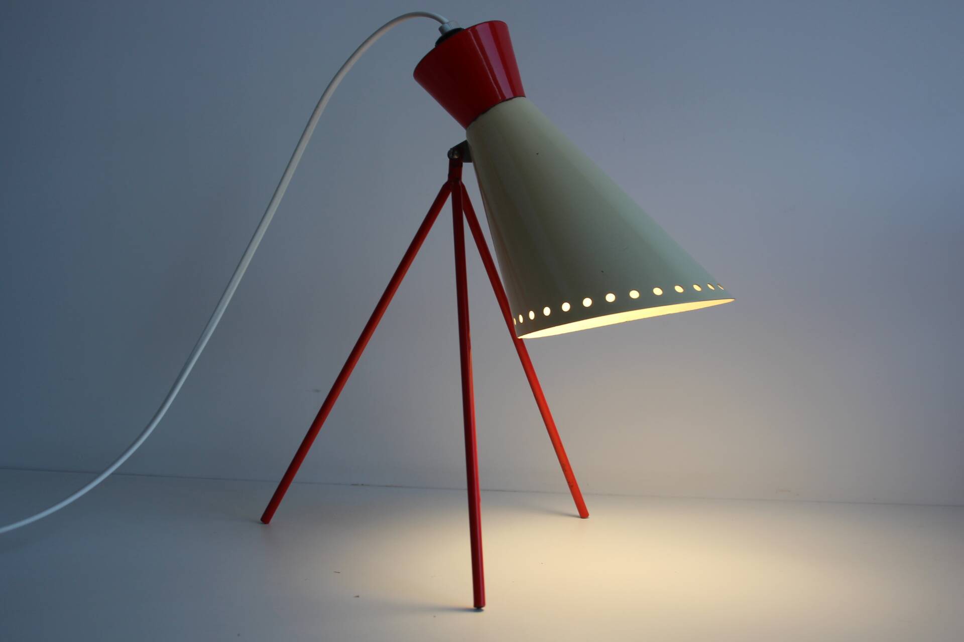 Vintage table lamp, model 1618/napako, josef hůrka, 1950's.