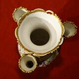 Vase pique flowers in porcelain of Paris XIX th