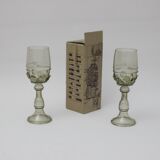 Roemer wine glasses by Josed & Eva Flek, Novy Bor Czechoslovakia.