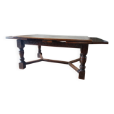 Solid oak dining table