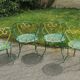 Set of 2 vintage garden chairs and 2 armchairs
