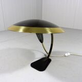 Rare desk lamp in brass & glass 1950’s