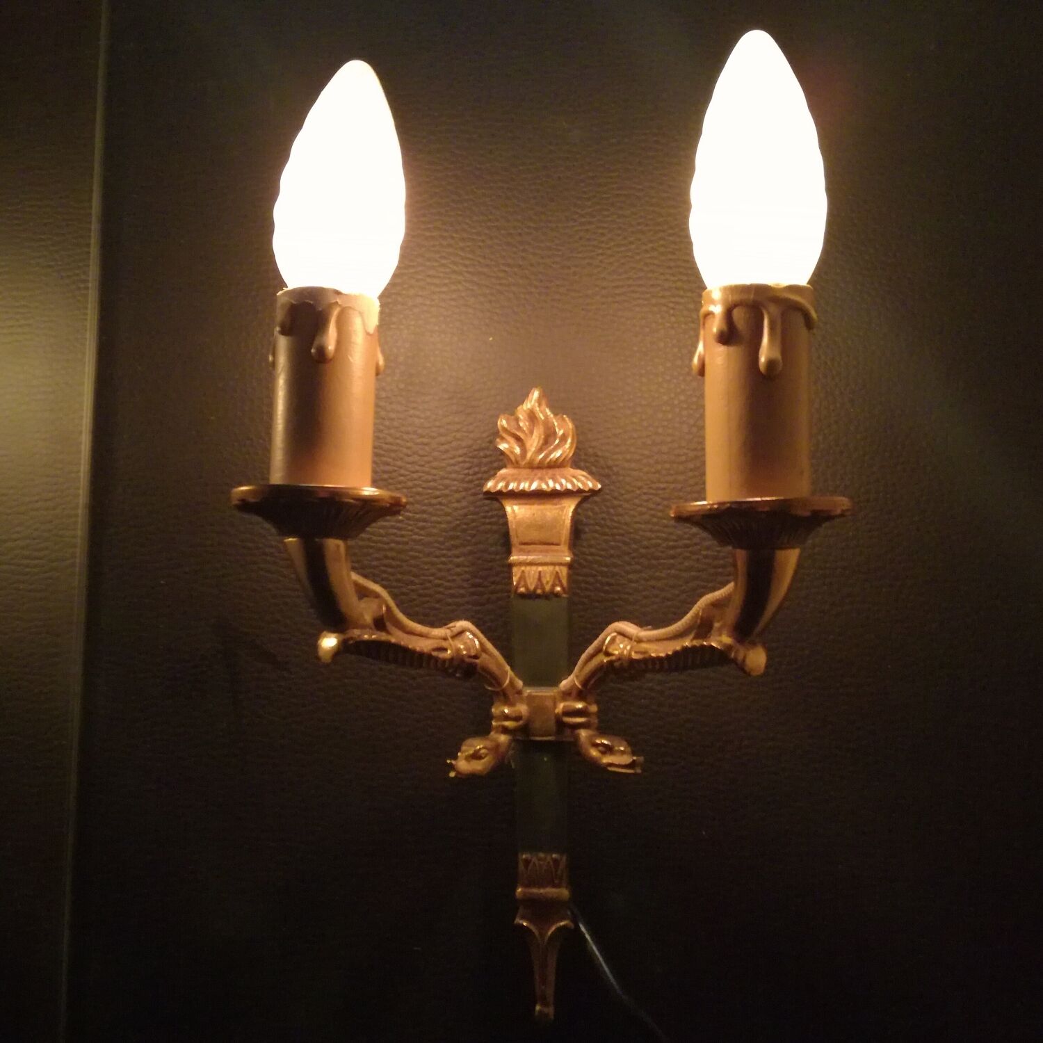 Empire wall lamp in bronze h20 cm