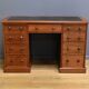 Victorian Mahogany Pedestal Desk, England – Late 19th Century