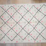 100% wool beniouarain carpet - impeccable condition 237x170cm