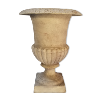 Ancien vase Médicis en fonte - 30 cm de haut