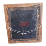 Miroir ancien en bois et stuc