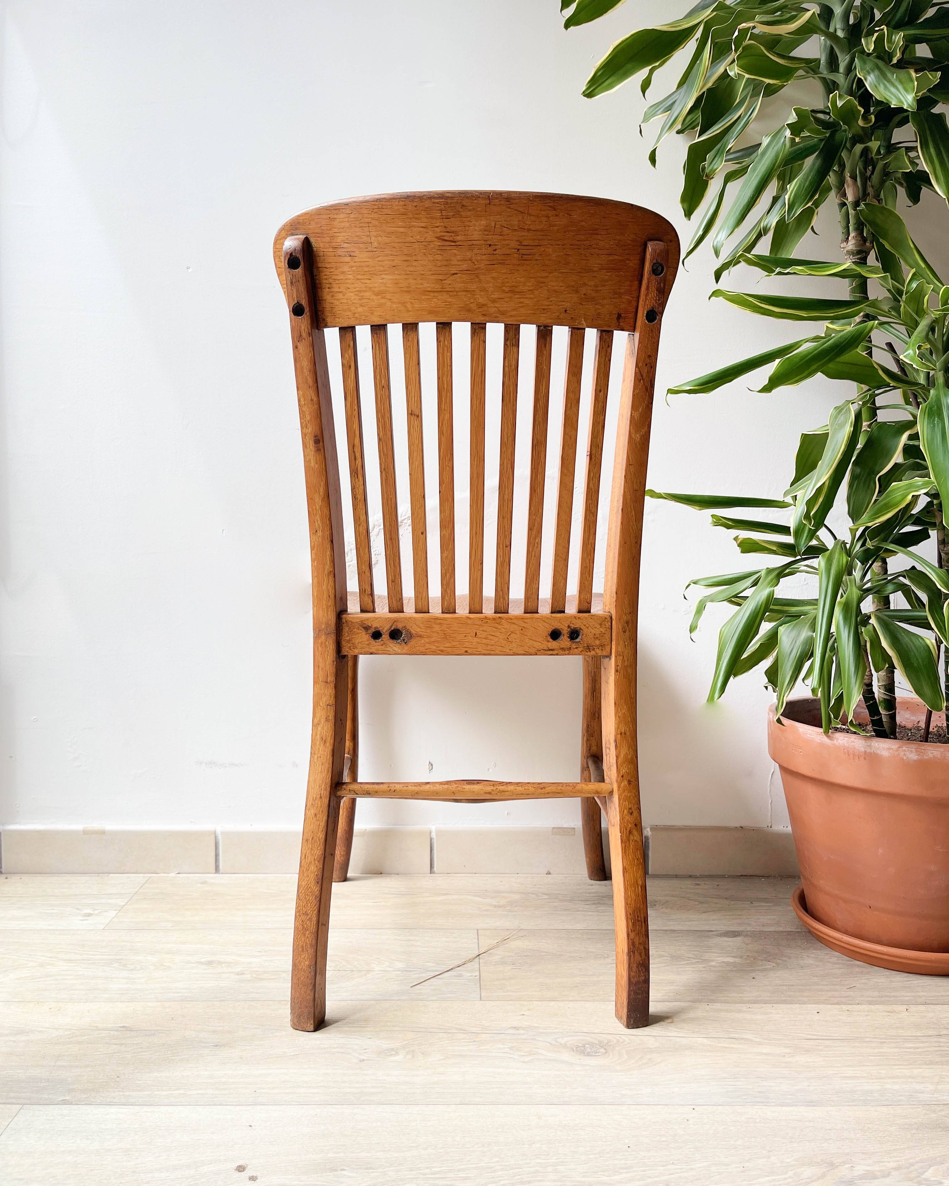 Office chair in solid oak baumann b8 19220/30