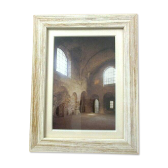 frame, brown/white wood