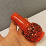 The most beautiful little vase in red lava glaze.