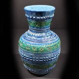 Vintage Bitossi Rimini Blue Vase by Aldo Londi