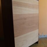 Teak veneer chest of drawers