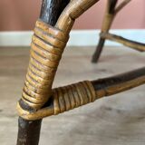 Vintage rattan armchair