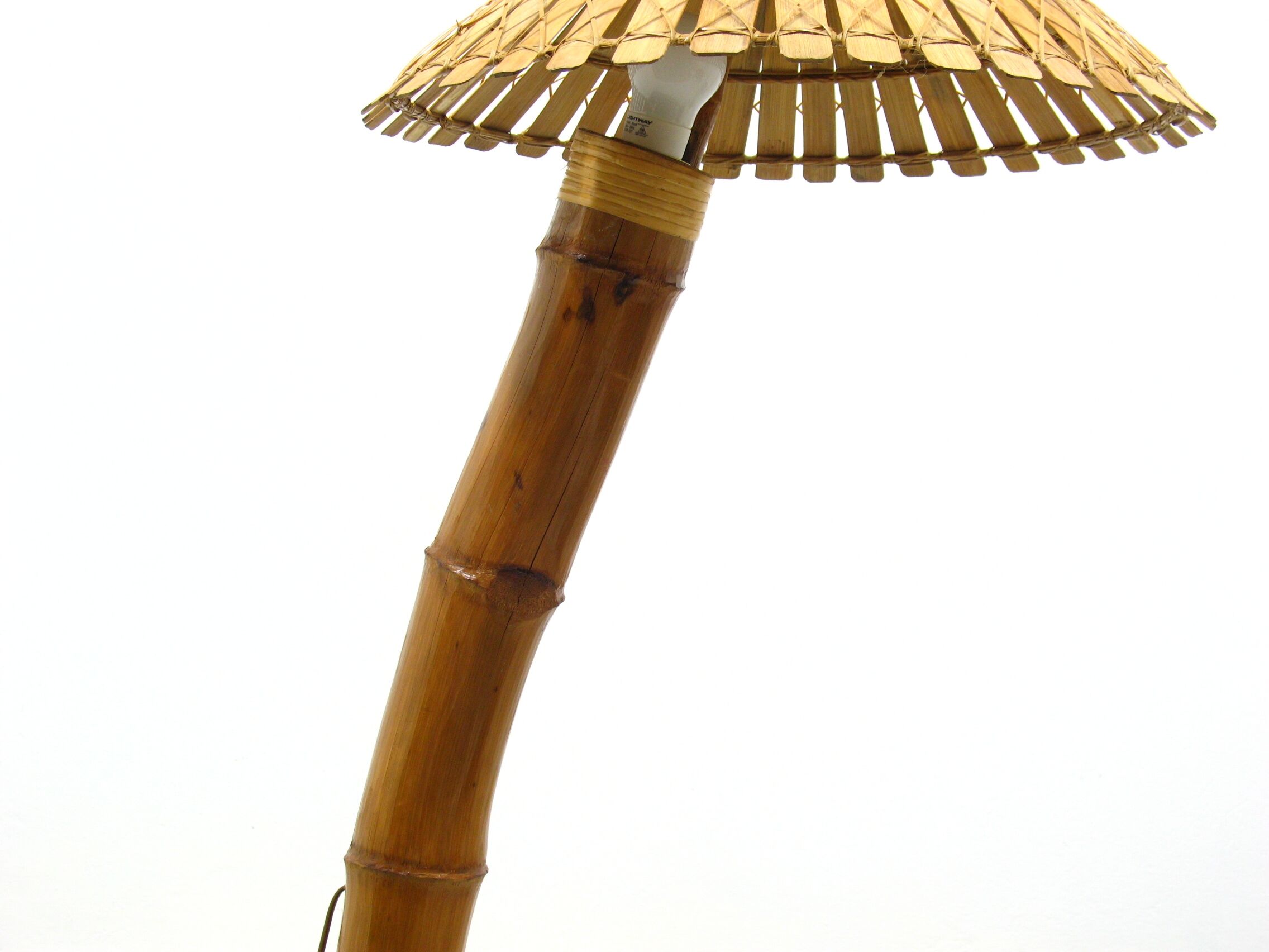 Lampadaire en bambou, années 1950