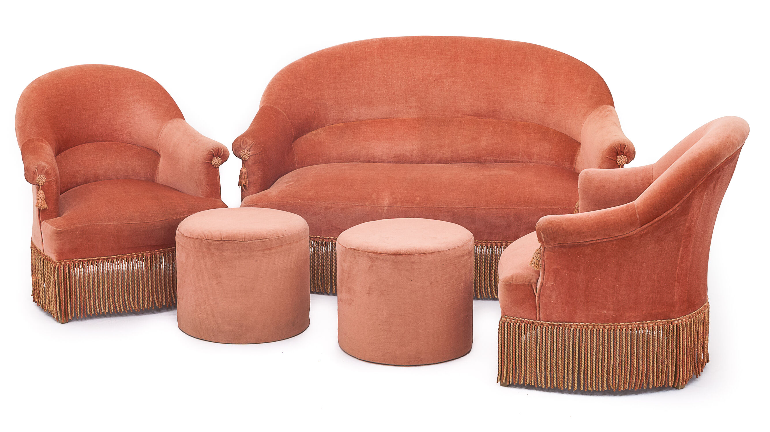 Salon crapaud "vieux rose", 1950