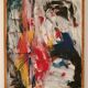 Original Swedish Oil on Canvas – “Abstract” by KB – Vintage & Framed  49 ×