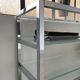 Pair of chrome and glass shelves from the 70s