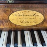 Mahogany piano table, J Jenkinson in London, before 1780.