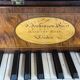 Mahogany piano table, J Jenkinson in London, before 1780.