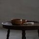 Table d'appoint moderne danoise, style baroque rond en Oak, milieu du 20e siècle