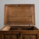 Rustic oak chest or trunk, France, 18th century