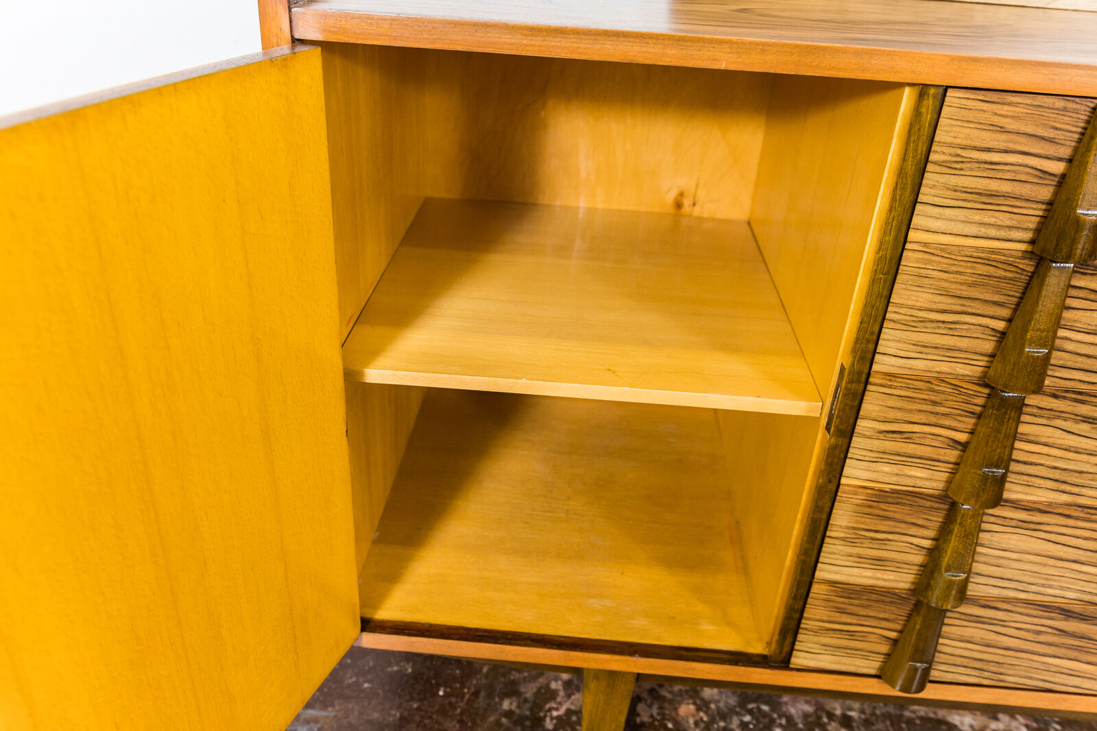 Sideboard by R. T. Hałas, Bydgoskie Fabryki Mebli, 1960's