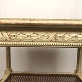 Louis XVI style server, cream lacquered wood, circa 1900