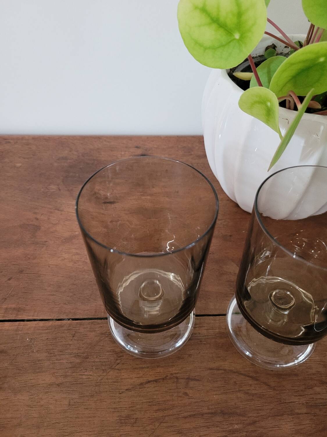 Lot de 3 verres à pied noir fumé Luminarc
