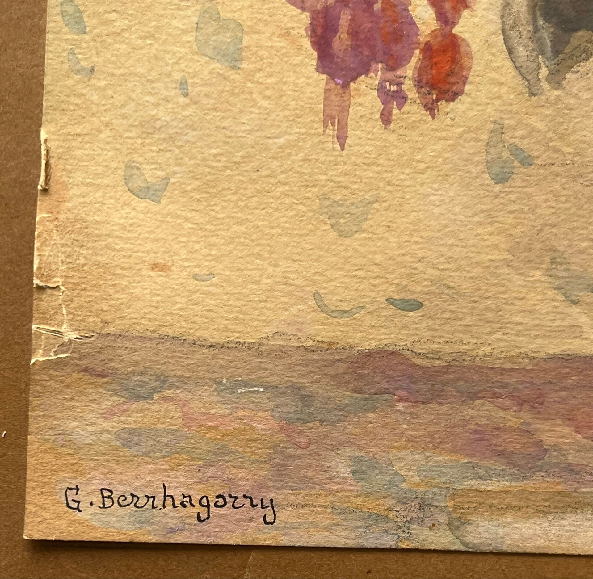 Ancient flower painting